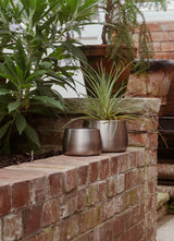 From The Anvil - Satin Marine SS (316) 12.5cm Hepworth Pot | Sku. 50758 | Trade Door Handles.