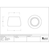 From The Anvil - Satin Marine SS (316) 16cm Hepworth Pot | Sku. 50759 | Trade Door Handles.