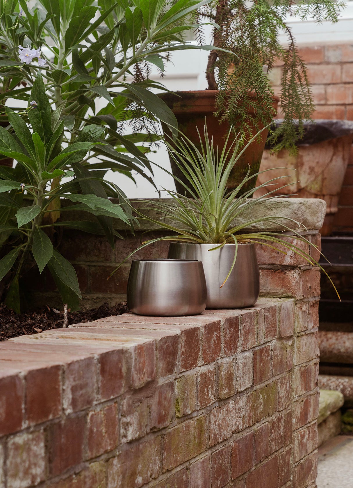 From The Anvil - Satin Marine SS (316) 16cm Hepworth Pot | Sku. 50759 | Trade Door Handles.