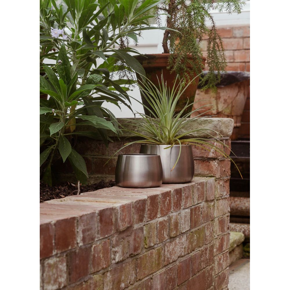 From The Anvil - Satin Marine SS (316) 16cm Hepworth Pot | Sku. 50759 | Trade Door Handles.