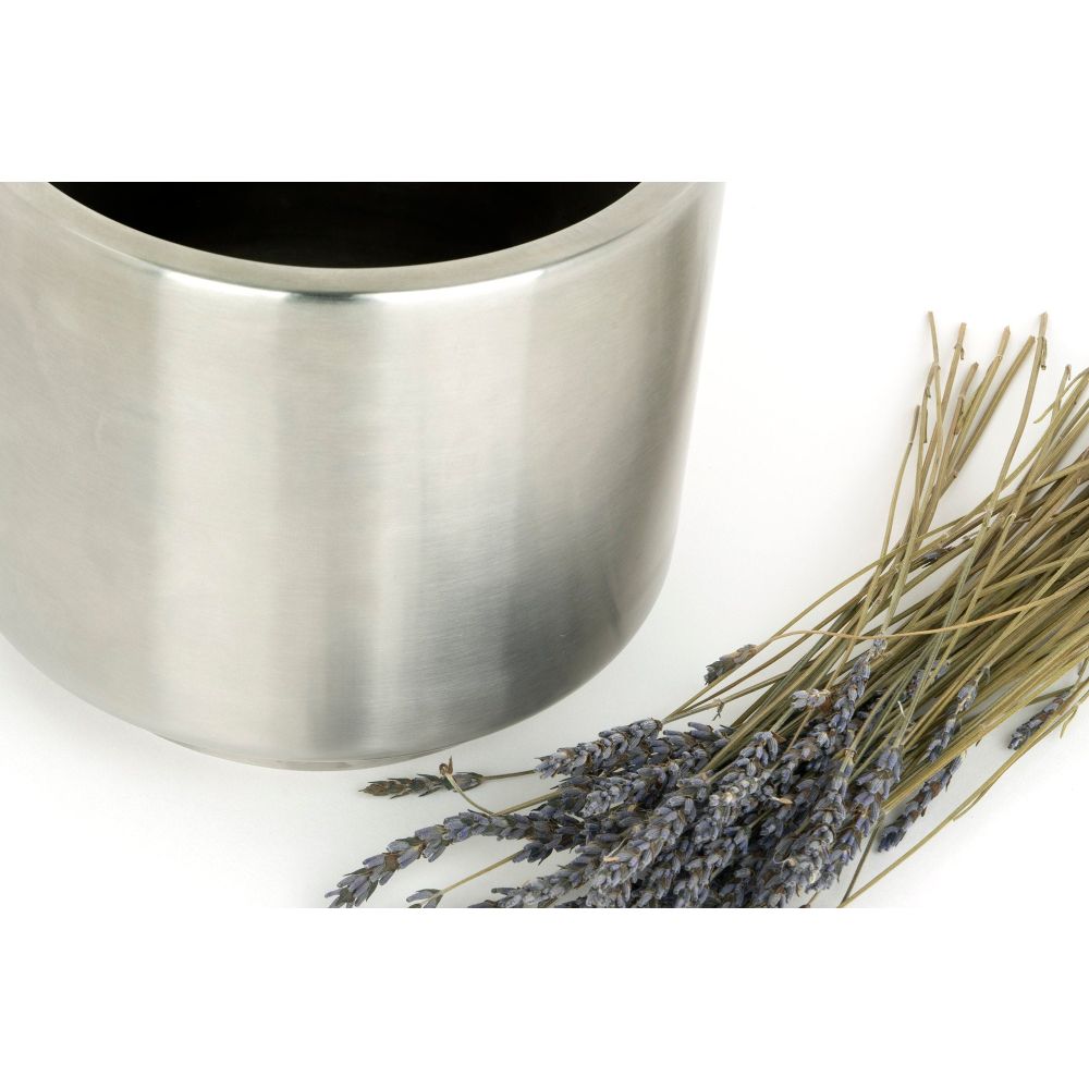 From The Anvil - Satin Marine SS (316) 12.5cm Newlyn Pot | Sku. 50764 | Trade Door Handles.