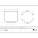 From The Anvil - Satin Marine SS (316) 28cm Newlyn Pot | Sku. 50766 | Trade Door Handles.