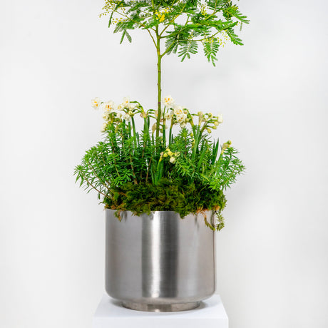 From The Anvil - Satin Marine SS (316) 28cm Newlyn Pot | Sku. 50766 | Trade Door Handles.