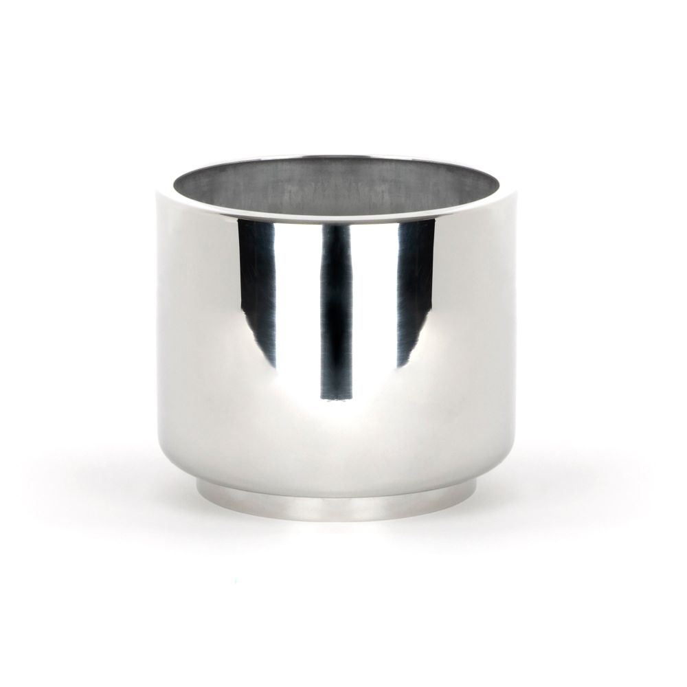 From The Anvil - Polished Marine SS (316) 12.5cm Newlyn Pot | Sku. 50767 | Trade Door Handles.