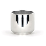 From The Anvil - Polished Marine SS (316) 12.5cm Newlyn Pot | Sku. 50767 | Trade Door Handles.