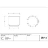 From The Anvil - Polished Marine SS (316) 12.5cm Newlyn Pot | Sku. 50767 | Trade Door Handles.