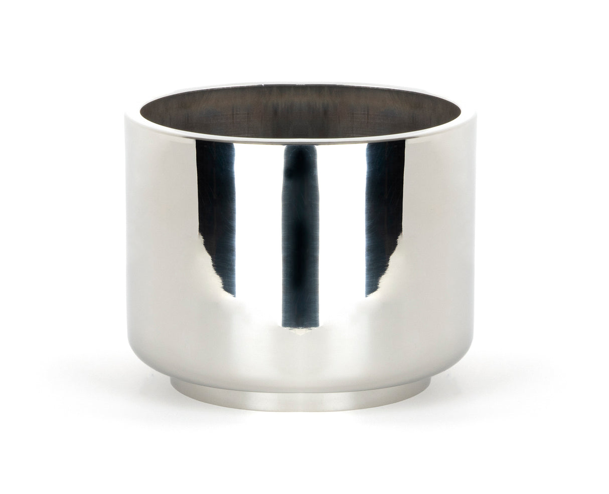 From The Anvil - Polished Marine SS (316) 16cm Newlyn Pot | Sku. 50768 | Trade Door Handles.
