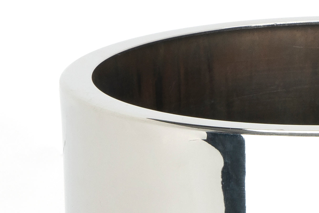 From The Anvil - Polished Marine SS (316) 16cm Newlyn Pot | Sku. 50768 | Trade Door Handles.