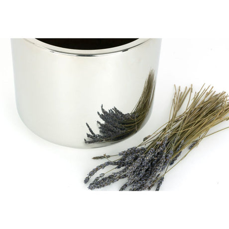 From The Anvil - Polished Marine SS (316) 16cm Newlyn Pot | Sku. 50768 | Trade Door Handles.
