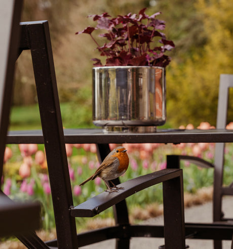 From The Anvil - Polished Marine SS (316) 16cm Newlyn Pot | Sku. 50768 | Trade Door Handles.