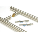 From The Anvil - Satin Marine SS (316) 1.5m Offset T Bar Handle B2B 32mm | Sku. 50781 | Trade Door Handles.