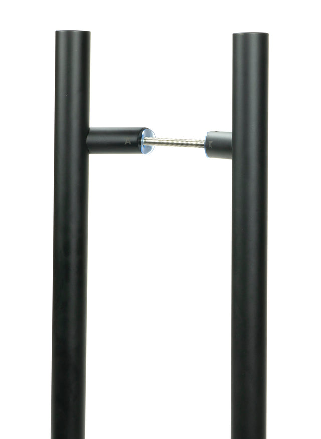 From The Anvil - Matt Black (316) 1.2m Offset T Bar Handle B2B 32mm | Sku. 50793 | Trade Door Handles.