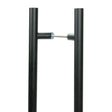 From The Anvil - Matt Black (316) 1.2m Offset T Bar Handle B2B 32mm | Sku. 50793 | Trade Door Handles.
