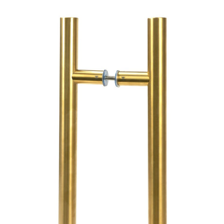 From The Anvil - Aged Brass (316) 0.6m T Bar Handle B2B 32mm | Sku. 50802 | Trade Door Handles.