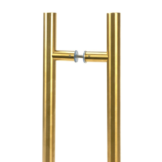 From The Anvil - Aged Brass (316) 0.6m T Bar Handle B2B 32mm | Sku. 50802 | Trade Door Handles.