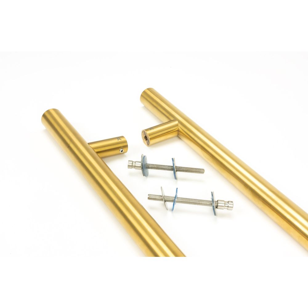 From The Anvil - Aged Brass (316) 0.9m T Bar Handle B2B 32mm | Sku. 50805 | Trade Door Handles.