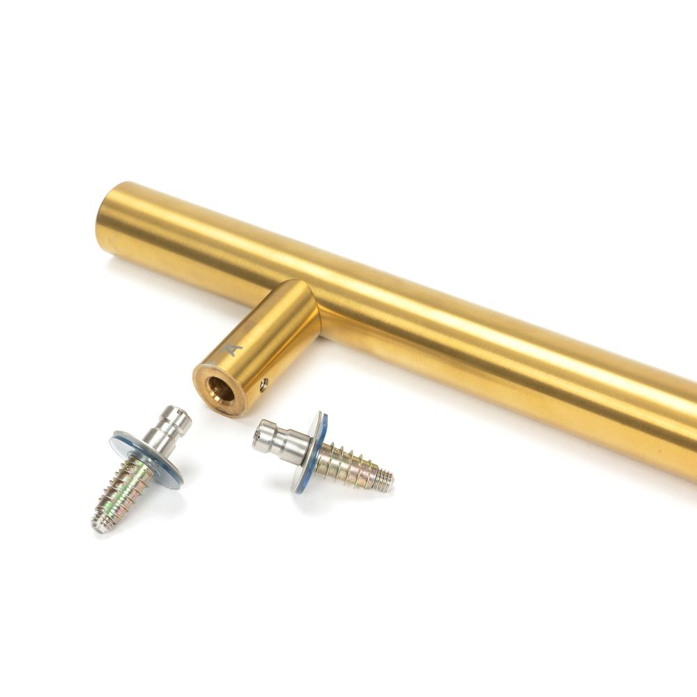 From The Anvil - Aged Brass (316) 1.5m T Bar Handle Secret Fix 32mm | Sku. 50809 | Trade Door Handles.