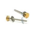 From The Anvil - Aged Brass (304) 100mm Bolt Fixings for T Bar (2) | Sku. 50815 | Trade Door Handles.