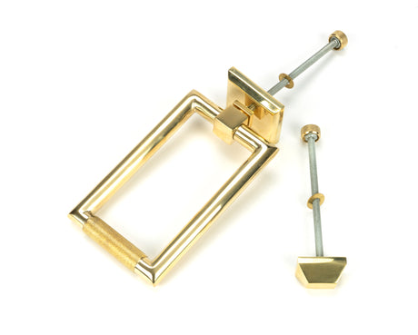 From The Anvil - Polished Brass Brompton Door Knocker | Sku. 50820 | Trade Door Handles.