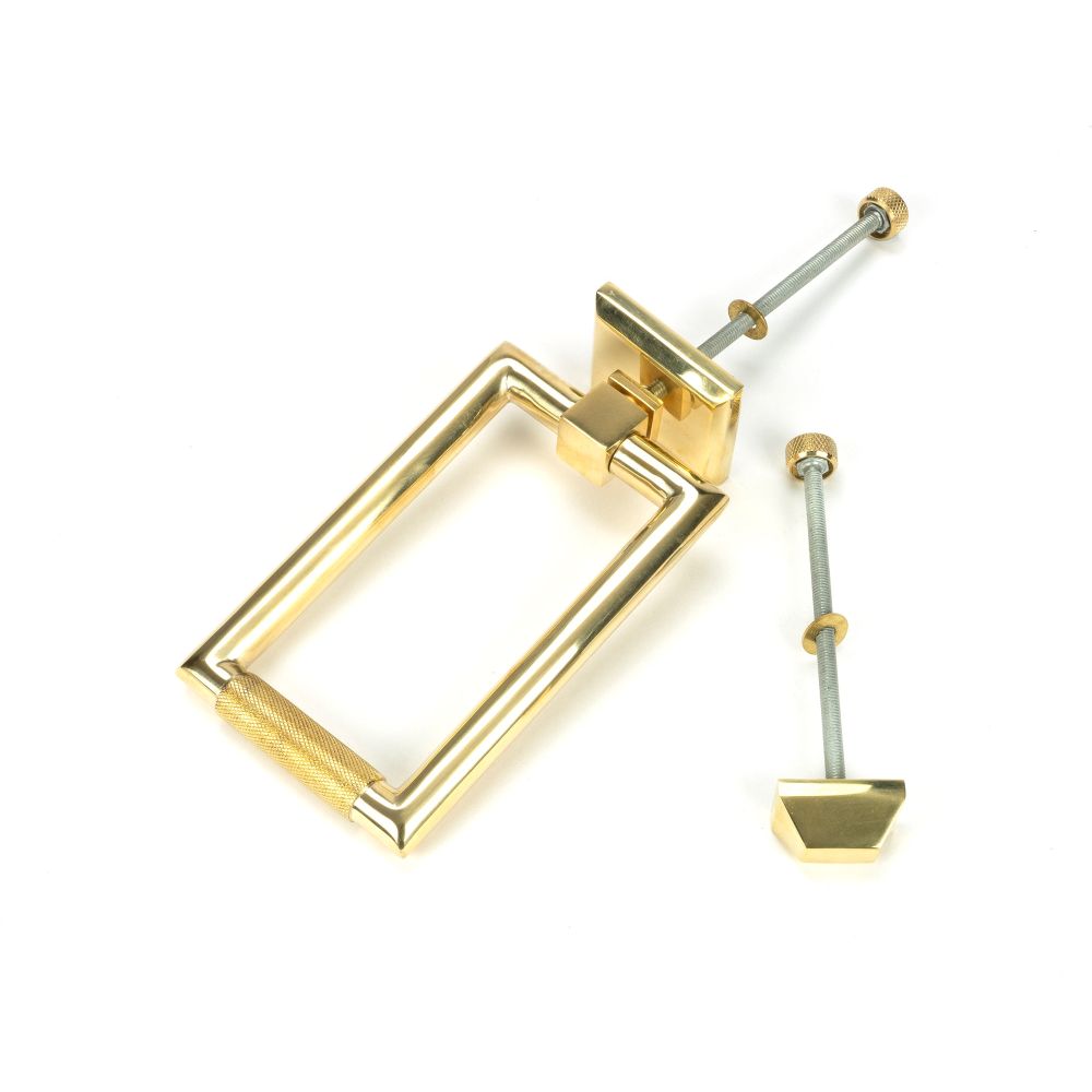 From The Anvil - Polished Brass Brompton Door Knocker | Sku. 50820 | Trade Door Handles.