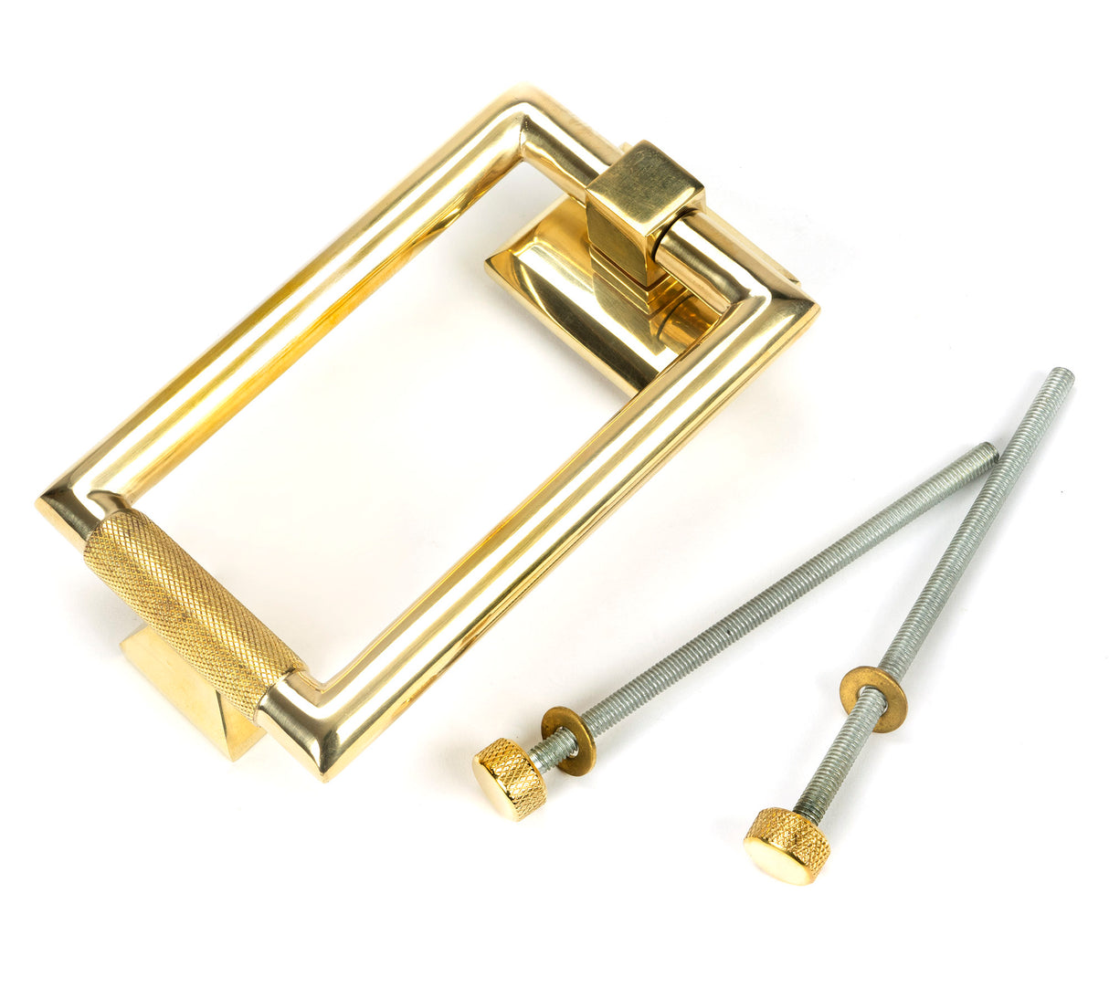 From The Anvil - Polished Brass Brompton Door Knocker | Sku. 50820 | Trade Door Handles.