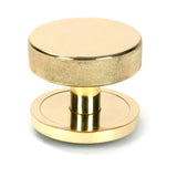 From The Anvil - Polished Brass Brompton Centre Door Knob (Plain) | Sku. 50826 | Trade Door Handles.
