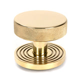From The Anvil - Polished Brass Brompton Centre Door Knob (Beehive) | Sku. 50828 | Trade Door Handles.