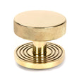 From The Anvil - Polished Brass Brompton Centre Door Knob (Beehive) | Sku. 50828 | Trade Door Handles.