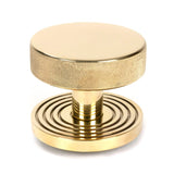 From The Anvil - Polished Brass Brompton Centre Door Knob (Beehive) | Sku. 50828 | Trade Door Handles.