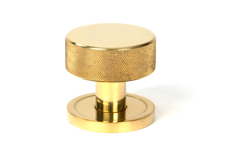 From The Anvil - Polished Brass Brompton Mortice/Rim Knob Set (Plain) | Sku. 50835 | Trade Door Handles.