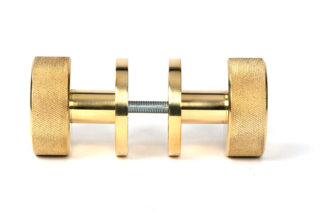 From The Anvil - Polished Brass Brompton Mortice/Rim Knob Set (Plain) | Sku. 50835 | Trade Door Handles.