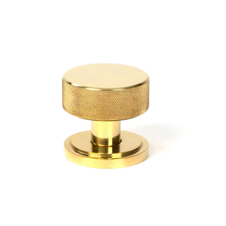 From The Anvil - Polished Brass Brompton Mortice/Rim Knob Set (Art Deco) | Sku. 50836 | Trade Door Handles.