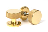 From The Anvil - Polished Brass Brompton Mortice/Rim Knob Set (Art Deco) | Sku. 50836 | Trade Door Handles.