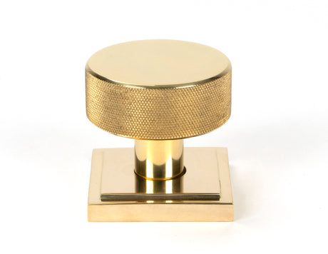 From The Anvil - Polished Brass Brompton Mortice/Rim Knob Set (Square) | Sku. 50838 | Trade Door Handles.