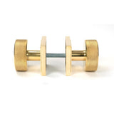 From The Anvil - Polished Brass Brompton Mortice/Rim Knob Set (Square) | Sku. 50838 | Trade Door Handles.