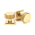 From The Anvil - Polished Brass Brompton Mortice/Rim Knob Set (Square) | Sku. 50838 | Trade Door Handles.