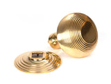 From The Anvil - Polished Brass Beehive Centre Door Knob | Sku. 50839 | Trade Door Handles.