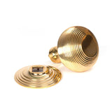 From The Anvil - Polished Brass Beehive Centre Door Knob | Sku. 50839 | Trade Door Handles.