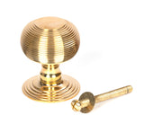 From The Anvil - Polished Brass Beehive Centre Door Knob | Sku. 50839 | Trade Door Handles.