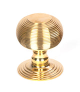From The Anvil - Polished Brass Beehive Centre Door Knob | Sku. 50839 | Trade Door Handles.