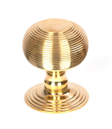 From The Anvil - Polished Brass Beehive Centre Door Knob | Sku. 50839 | Trade Door Handles.