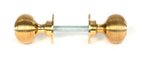 From The Anvil - Polished Brass Heavy Beehive Mortice/Rim Knob Set | Sku. 50840 | Trade Door Handles.