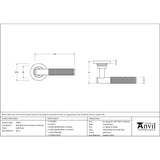 From The Anvil - Satin Brass Brompton Lever on Rose Set (Plain) | Sku. 50843 | Trade Door Handles.