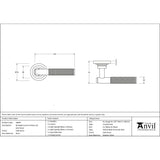 From The Anvil - Satin Brass Brompton Lever on Rose Set (Art Deco) | Sku. 50844 | Trade Door Handles.