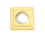 From The Anvil - Satin Brass Brompton Lever on Rose Set (Square) | Sku. 50846 | Trade Door Handles.