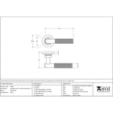 From The Anvil - Satin Brass Brompton Lever on Rose Set (Plain) - Unsprung | Sku. 50847 | Trade Door Handles.