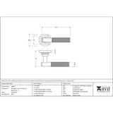 From The Anvil - Satin Brass Brompton Lever on Rose Set (Art Deco) - Unsprung | Sku. 50848 | Trade Door Handles.