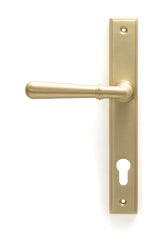 From The Anvil - Satin Brass Newbury Slimline Lever Espag. Lock Set | Sku. 50851 | Trade Door Handles.