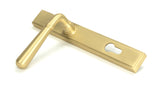 From The Anvil - Satin Brass Newbury Slimline Lever Espag. Lock Set | Sku. 50851 | Trade Door Handles.