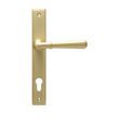 From The Anvil - Satin Brass Newbury Slimline Lever Espag. Lock Set | Sku. 50851 | Trade Door Handles.